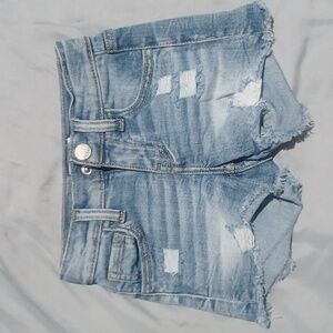 BKE youth Girls Size 5 Blue Jean Shorts